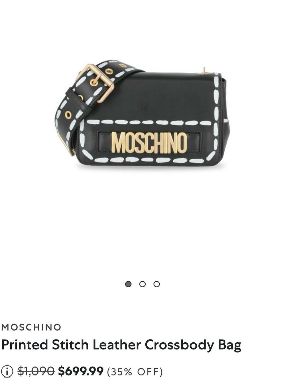 Moschino Resort 2019 Leather Crossbody Bag - Picture 3 of 8